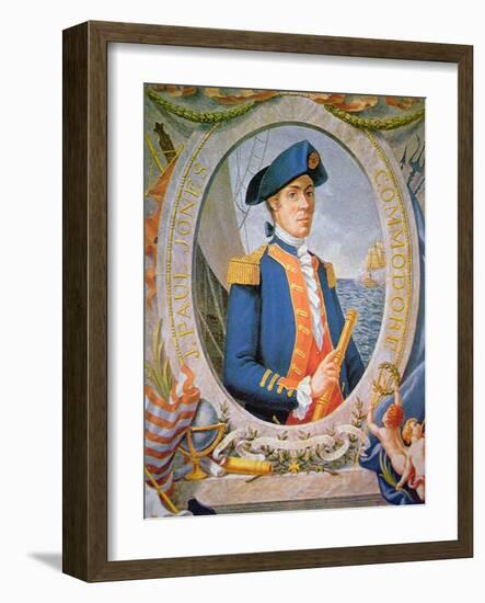 John Paul Jones (Colour Litho)-American-Framed Giclee Print