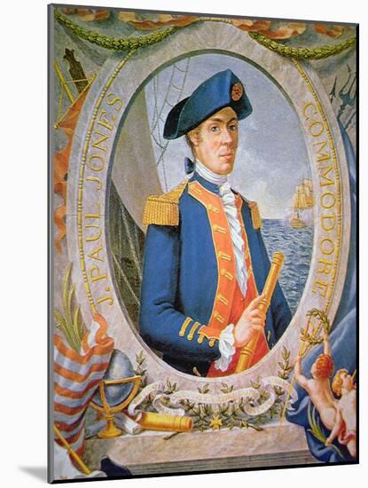 John Paul Jones (Colour Litho)-American-Mounted Giclee Print