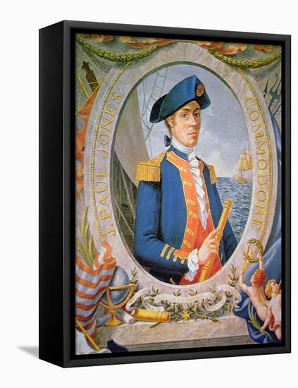 John Paul Jones (Colour Litho)-American-Framed Stretched Canvas