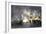 John Paul Jones's Ship, Bon Homme Richard, Defeating the British Serapis, c.1779-null-Framed Giclee Print