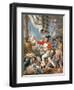 John Paul Jones Shooting a Sailor Who Had Attempted to Strike His Colours in an Engagement-John Collet-Framed Giclee Print