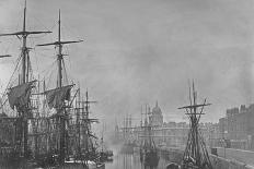 Dublin Docks and the Customs House, 1860S-John Payne Jennings-Stretched Canvas