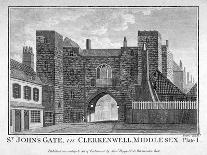 View of St John's Gate, Clerkenwell, London, C1790-John Peltro-Laminated Giclee Print