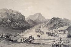 Mexican Army Crossing Rio Frio-John Phillips-Giclee Print