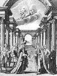 Coronation of William III in Westminster Abbey, London, 1689-John Pine-Giclee Print