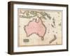 John Pinkerton's Map of Australia and the South West Pacific, 1818-E. J. Pinkerton-Framed Giclee Print