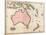 John Pinkerton's Map of Australia and the South West Pacific, 1818-E. J. Pinkerton-Stretched Canvas