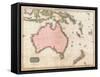 John Pinkerton's Map of Australia and the South West Pacific, 1818-E. J. Pinkerton-Framed Stretched Canvas