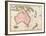 John Pinkerton's Map of Australia and the South West Pacific, 1818-E. J. Pinkerton-Framed Giclee Print