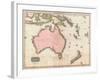 John Pinkerton's Map of Australia and the South West Pacific, 1818-E. J. Pinkerton-Framed Giclee Print