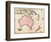 John Pinkerton's Map of Australia and the South West Pacific, 1818-E. J. Pinkerton-Framed Giclee Print