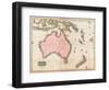 John Pinkerton's Map of Australia and the South West Pacific, 1818-E. J. Pinkerton-Framed Giclee Print