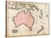 John Pinkerton's Map of Australia and the South West Pacific, 1818-E. J. Pinkerton-Stretched Canvas