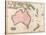 John Pinkerton's Map of Australia and the South West Pacific, 1818-E. J. Pinkerton-Stretched Canvas