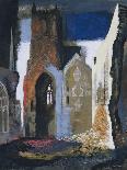 'Council Chamber, House of Commons', 1941-John Piper-Mounted Giclee Print