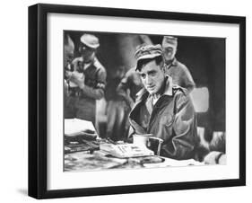 John Ploch, One of the Returned Americans, During Korean War Prisoner Exchange at Freedom Village-Michael Rougier-Framed Photographic Print