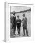 John Portwine and Selwyn Edge of AC Cars at Brooklands motor racing circuit, Surrey, c1921-Bill Brunell-Framed Photographic Print