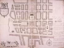 Plan of the Area North of Oxford Street, London, 1719-John Prince-Framed Stretched Canvas