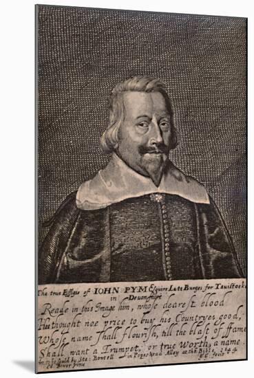 John Pym, English Parliamentarian politician, c1644 (1894)-George Glover-Mounted Giclee Print