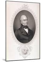 John Quincy Adams (1767-1848) from "The History of the United States," Vol. II, by Charles Mackay-Savinien Edme Dubourjal-Mounted Giclee Print