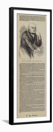 John Quincy Adams, Addressing Congress on the Oregon Question-null-Framed Premium Giclee Print