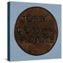 John Quincy Adams Copper Cent-David J. Frent-Stretched Canvas