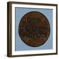 John Quincy Adams Copper Cent-David J. Frent-Framed Photographic Print