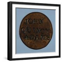 John Quincy Adams Copper Cent-David J. Frent-Framed Photographic Print