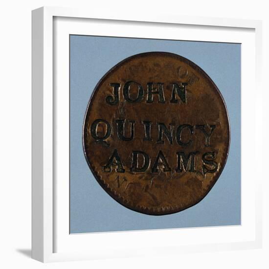 John Quincy Adams Copper Cent-David J. Frent-Framed Photographic Print