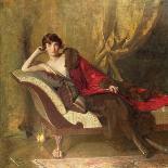 Portrait of Countess Michael Karolyi Reclining, Full Length, on a Divan-John Quincy Adams-Stretched Canvas