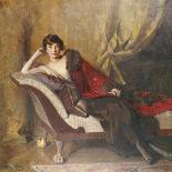 Portrait of Countess Michael Karolyi Reclining, Full Length, on a Divan-John Quincy Adams-Giclee Print