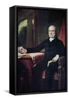 John Quincy Adams-George Peter Alexander Healy-Framed Stretched Canvas