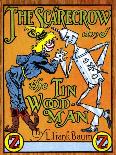 The Scarecrow and the Tin Wood-Man-John R. Neil-Stretched Canvas