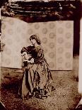 Jane Morris, Posed by Dante Gabriel Rossetti, 1865 (Albumen Print)-John R. Parsons-Stretched Canvas