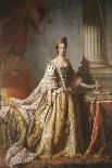 Portrait of Queen Charlotte, Full Length in Robes of State-John Ramsay-Framed Giclee Print