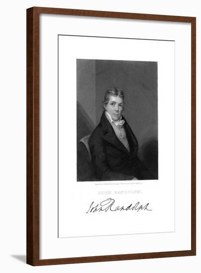 John Randolph-J Wood-Framed Giclee Print