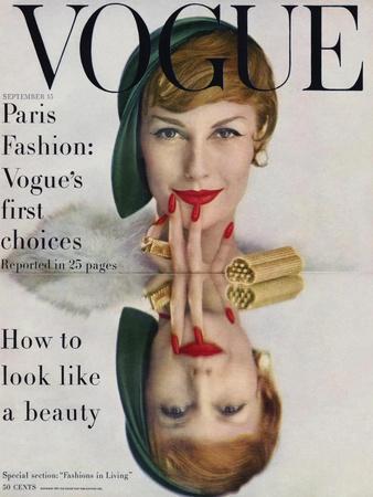 Vogue Cover - September 1957 - Mirrored Beauty