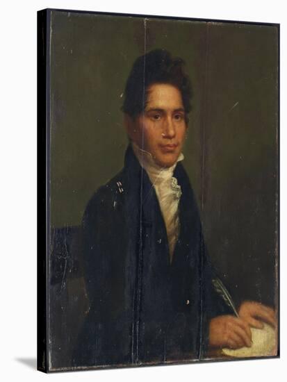 John Ridge, Cherokee Chief, 1825-Charles Bird King-Stretched Canvas