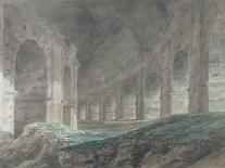 Interior of the Lower Ambulatory of the Colosseum, Rome, 1778-John Robert Cozens-Giclee Print