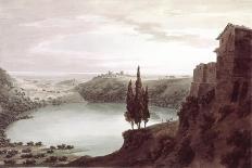 Near Cetara, with Vietri and the Castle of Salerno in the Distance-John Robert Cozens-Giclee Print