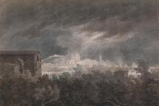 Near Cetara, with Vietri and the Castle of Salerno in the Distance-John Robert Cozens-Giclee Print