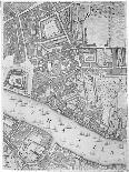 A Map of Old London Bridge, London, 1746-John Rocque-Giclee Print