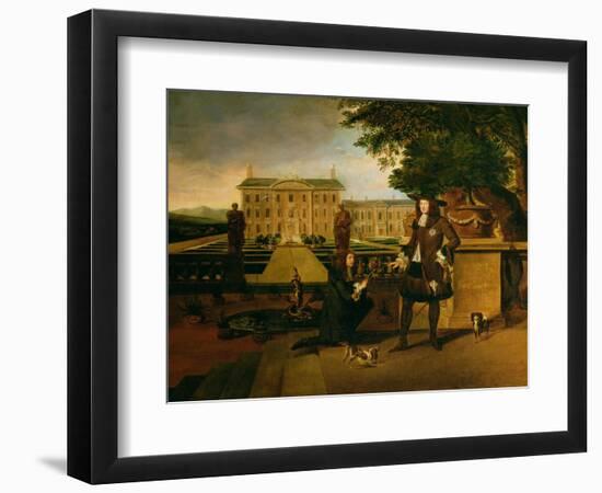 John Rose the King's Gardener, Presenting Charles II with a Pineapple-Hendrick Danckerts-Framed Giclee Print