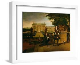 John Rose the King's Gardener, Presenting Charles II with a Pineapple-Hendrick Danckerts-Framed Giclee Print