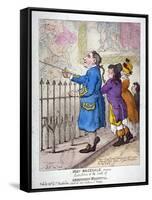 John Rosedale, Mariner, Exhibitor of the Hall of Greenwich Hospital, 1807-Thomas Rowlandson-Framed Stretched Canvas