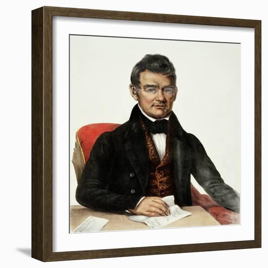 John Ross, a Cherokee Chief-Thomas Loraine Mckenney-Framed Giclee Print