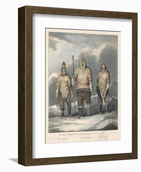 John Ross's Arctic Expedition: Native Eskimo Friends of Ross and His Expedition-null-Framed Art Print