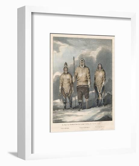 John Ross's Arctic Expedition: Native Eskimo Friends of Ross and His Expedition-null-Framed Art Print