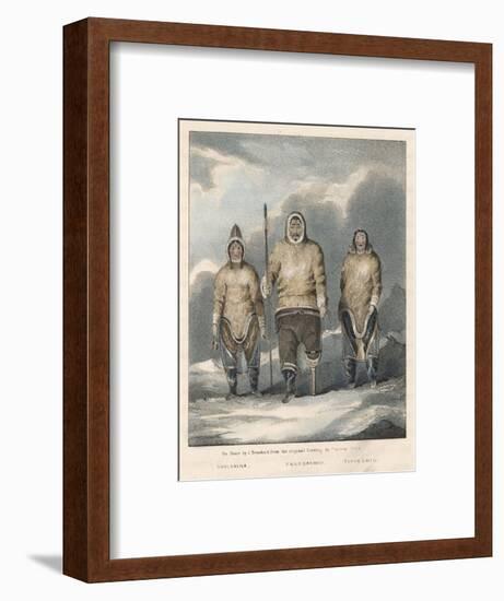 John Ross's Arctic Expedition: Native Eskimo Friends of Ross and His Expedition-null-Framed Art Print