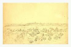 Boston, Charlestown and Bunker Hill as Seen from the Fort at Roxbury, 1828-John Rubens Smith-Giclee Print